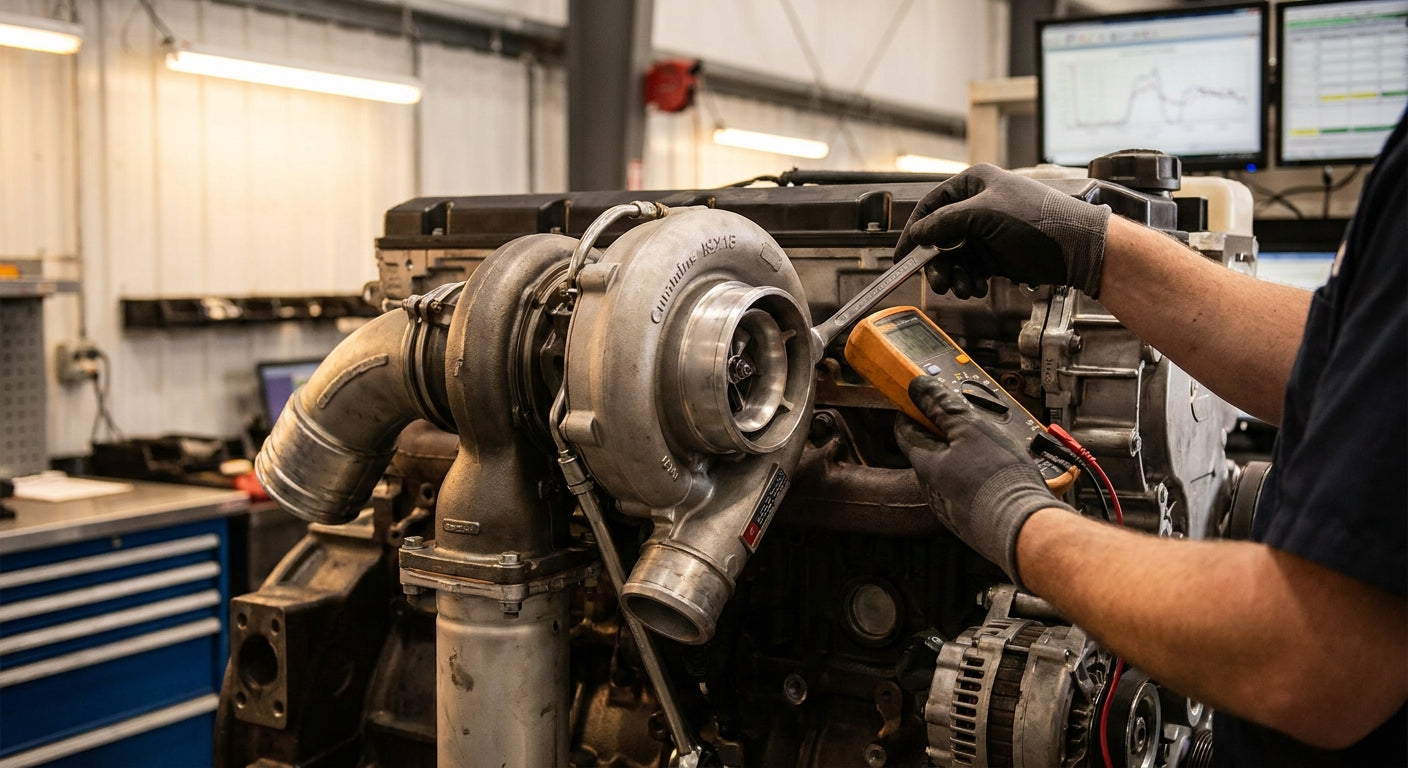 How to troubleshoot a Cummins ISX15 turbo failure