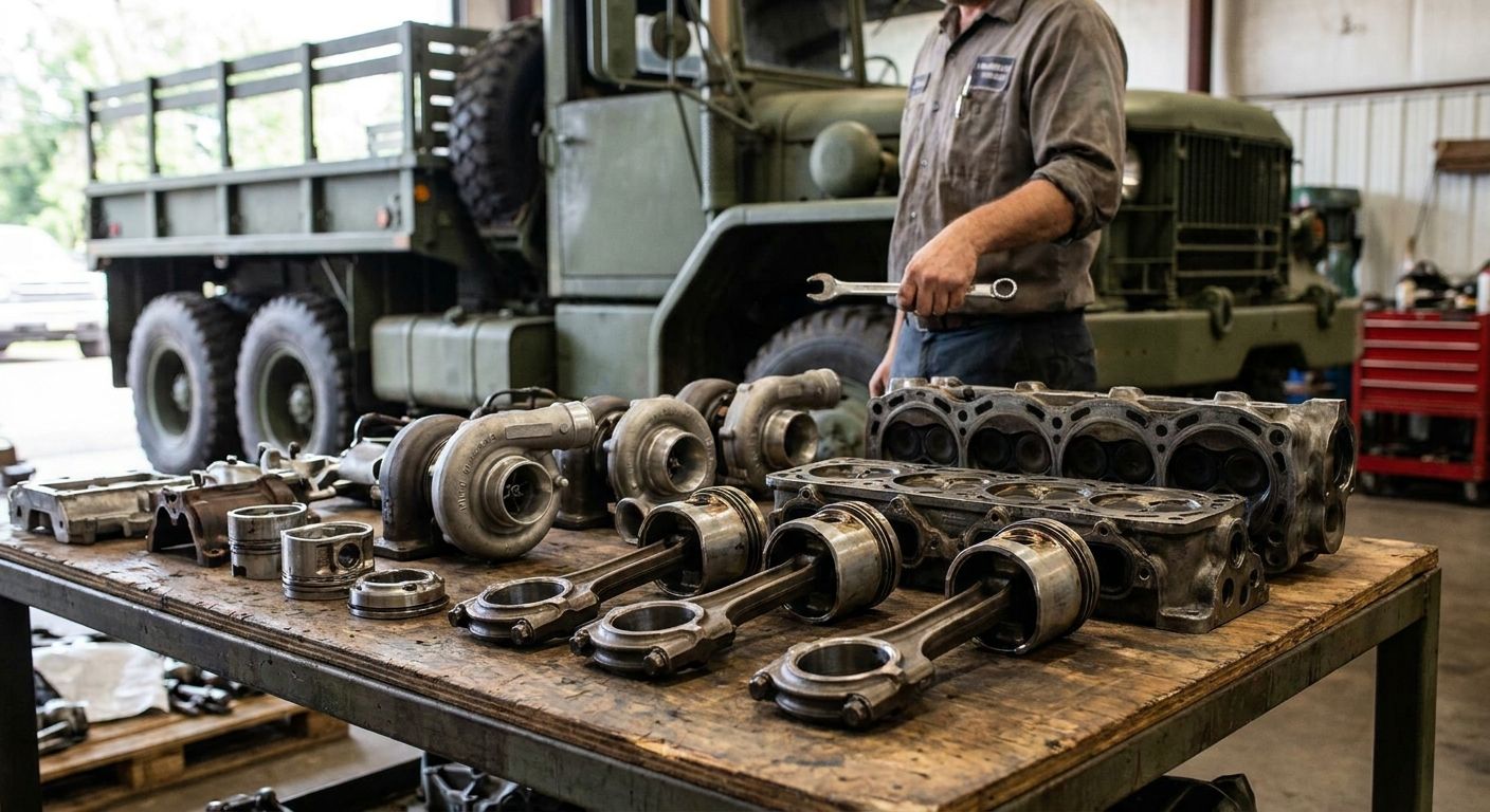 Diesel Engine Parts for Military Surplus Trucks (2026) - Nationwide Diesel Engine Sales