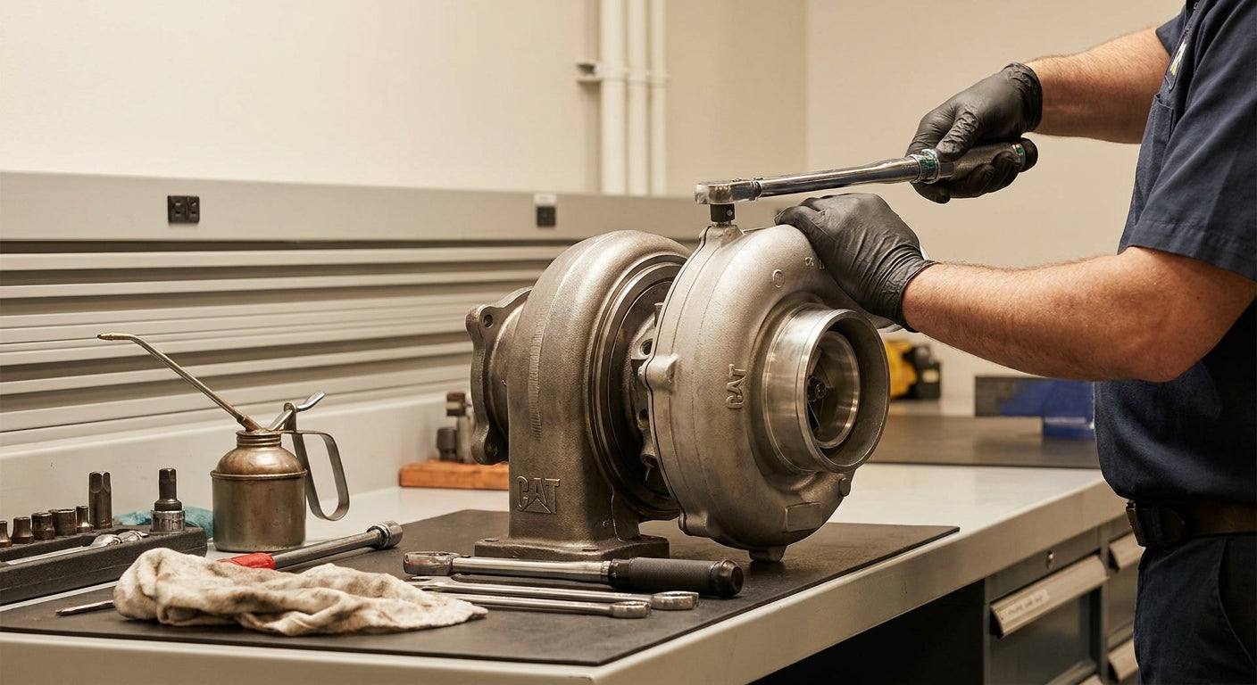 How to maintain a Cat C15 turbocharger