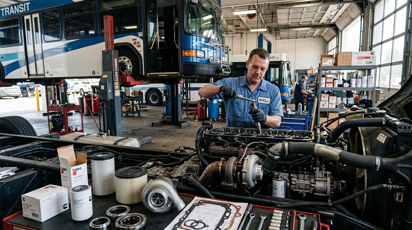 Best diesel engine parts for transit bus maintenance shops