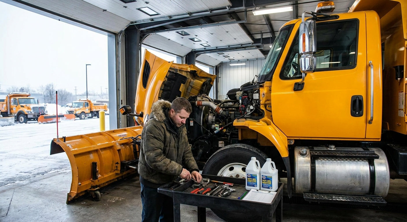 How to winterize a diesel engine for snow removal fleets