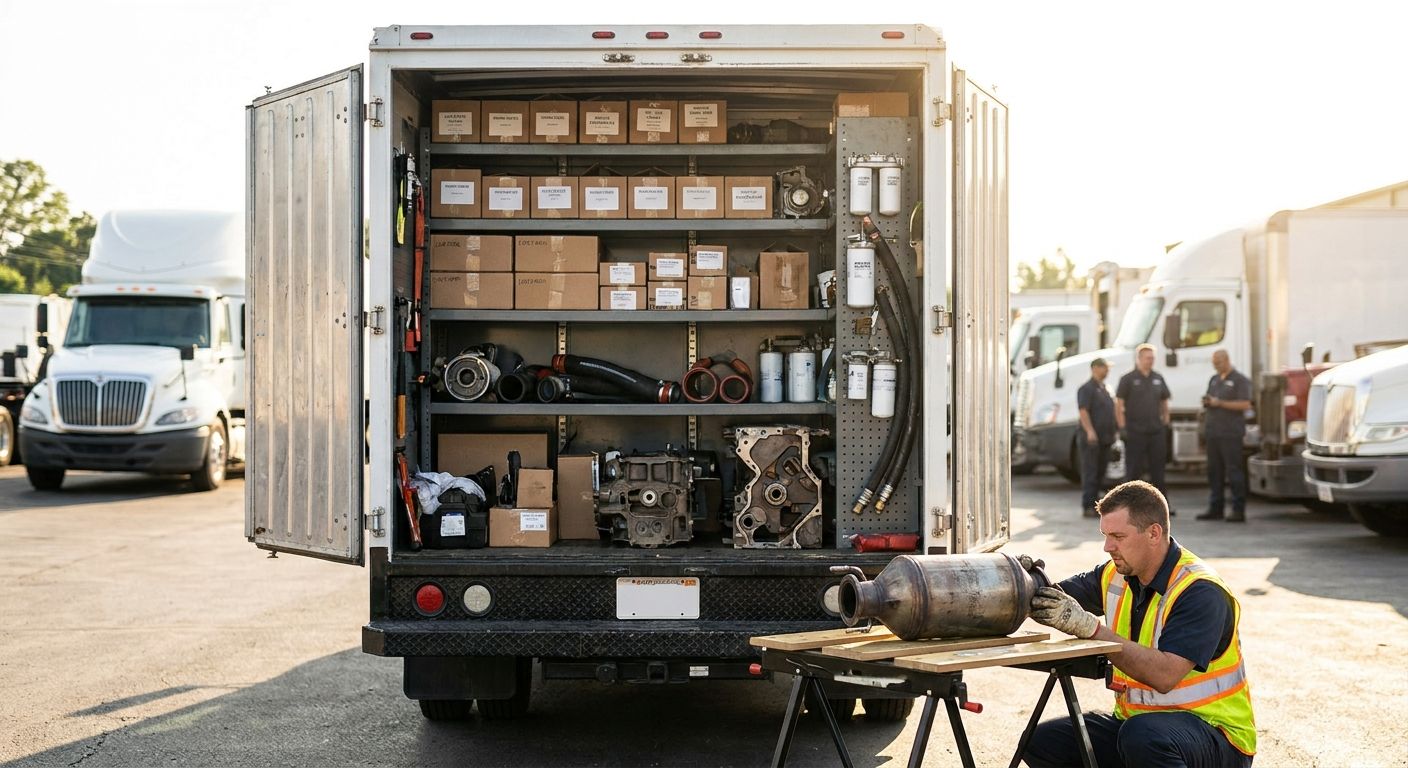 Diesel truck parts for mobile mechanic fleets