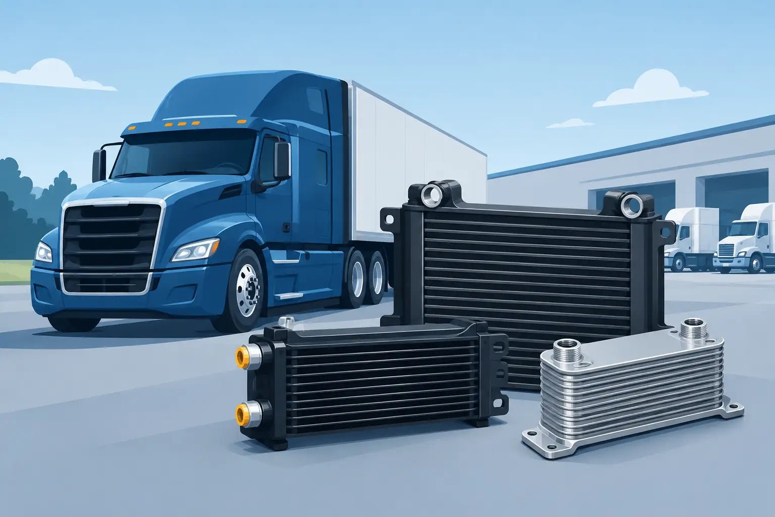 Best Heavy Truck Oil Coolers for Working Fleets - Nationwide Diesel Engine Sales
