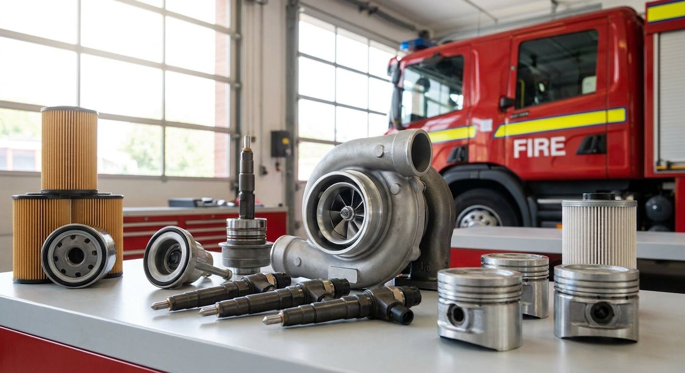 Diesel Engine Parts for Fire Apparatus Fleets (2026 Guide) - Nationwide Diesel Engine Sales
