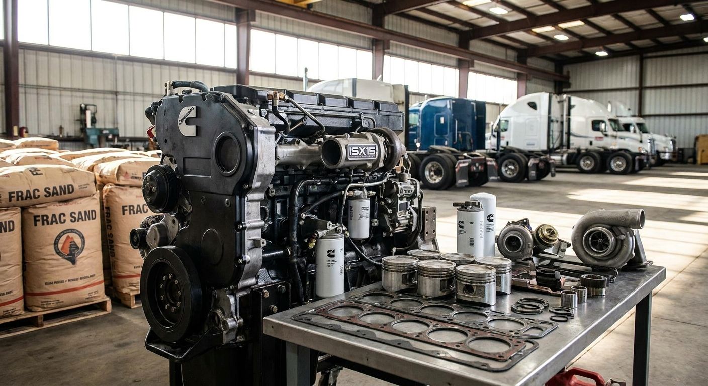 Cummins ISX15 Parts for Frac Sand Hauling Fleets (2026) - Nationwide Diesel Engine Sales