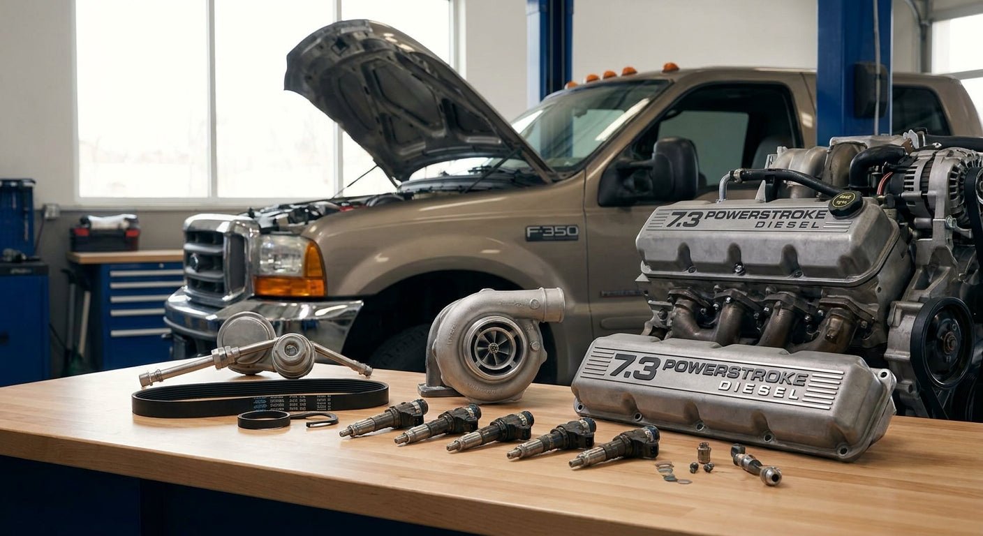 7.3 Powerstroke Parts for F-250/F-350 Owners (2026) - Nationwide Diesel Engine Sales