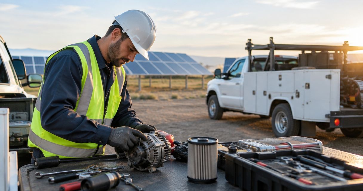 Diesel parts for solar installation fleets: complete 2026 guide - Nationwide Diesel Engine Sales