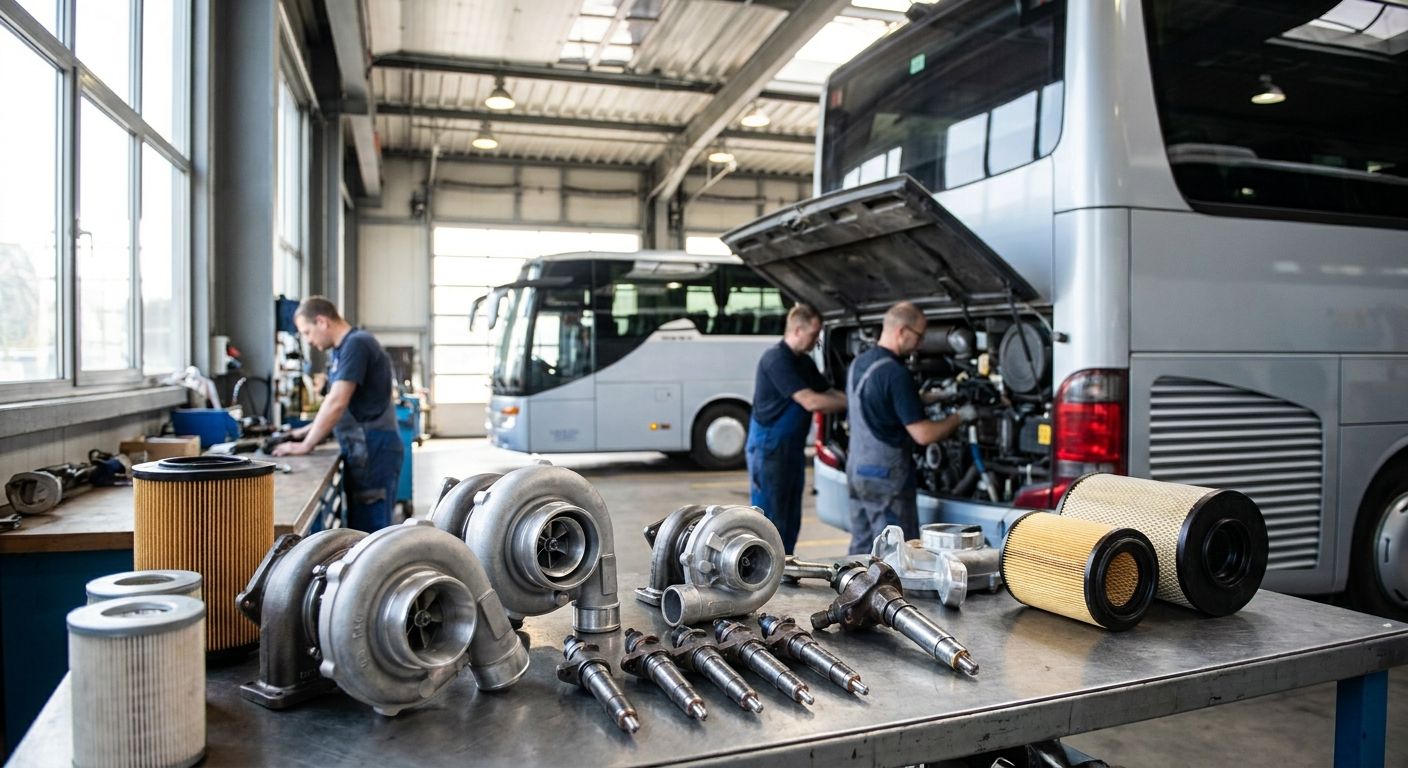 Diesel Truck Parts for Motorcoach Fleets: 2026 Buying Guide - Nationwide Diesel Engine Sales