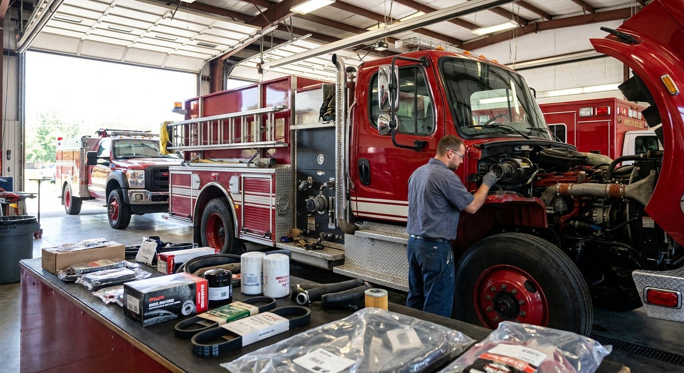 Diesel Truck Parts Maintenance for Emergency Fleets 2026 - Nationwide Diesel Engine Sales
