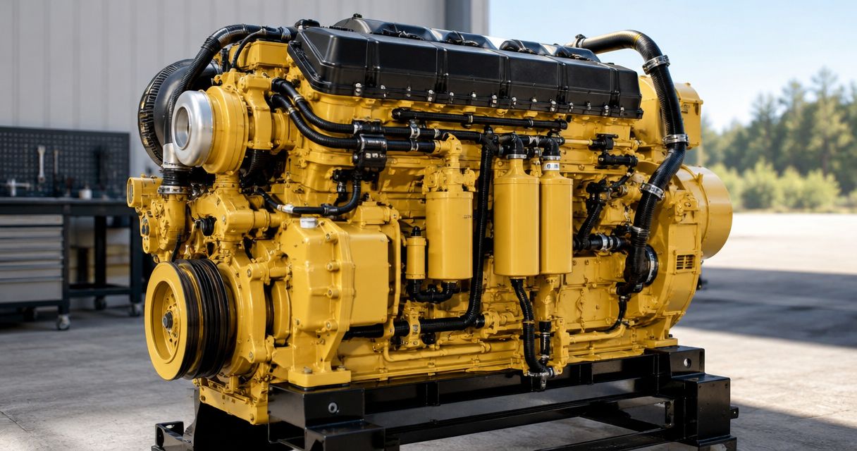 How much horsepower does a Caterpillar C15 have?