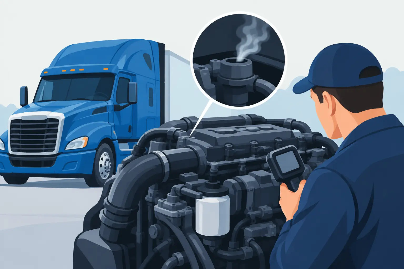 How to Diagnose Engine Blowby in Diesel Trucks