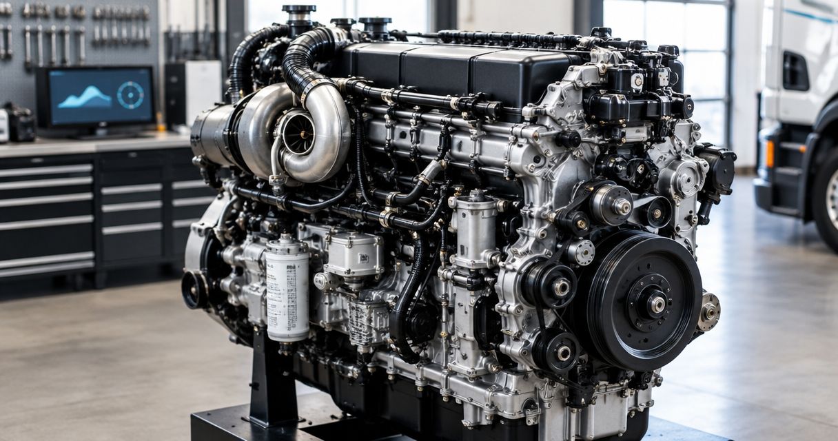 How much horsepower does a PACCAR MX-13 have?