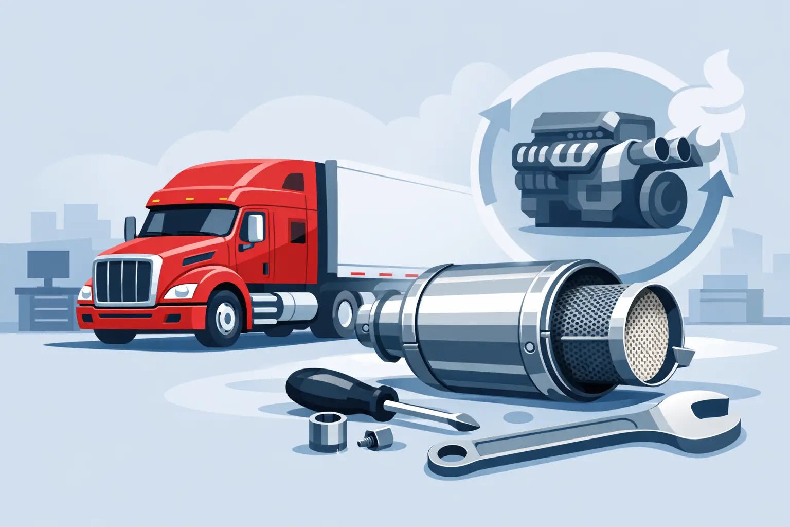 Semi Truck DPF Filter Replacement Guide - Nationwide Diesel Engine Sales