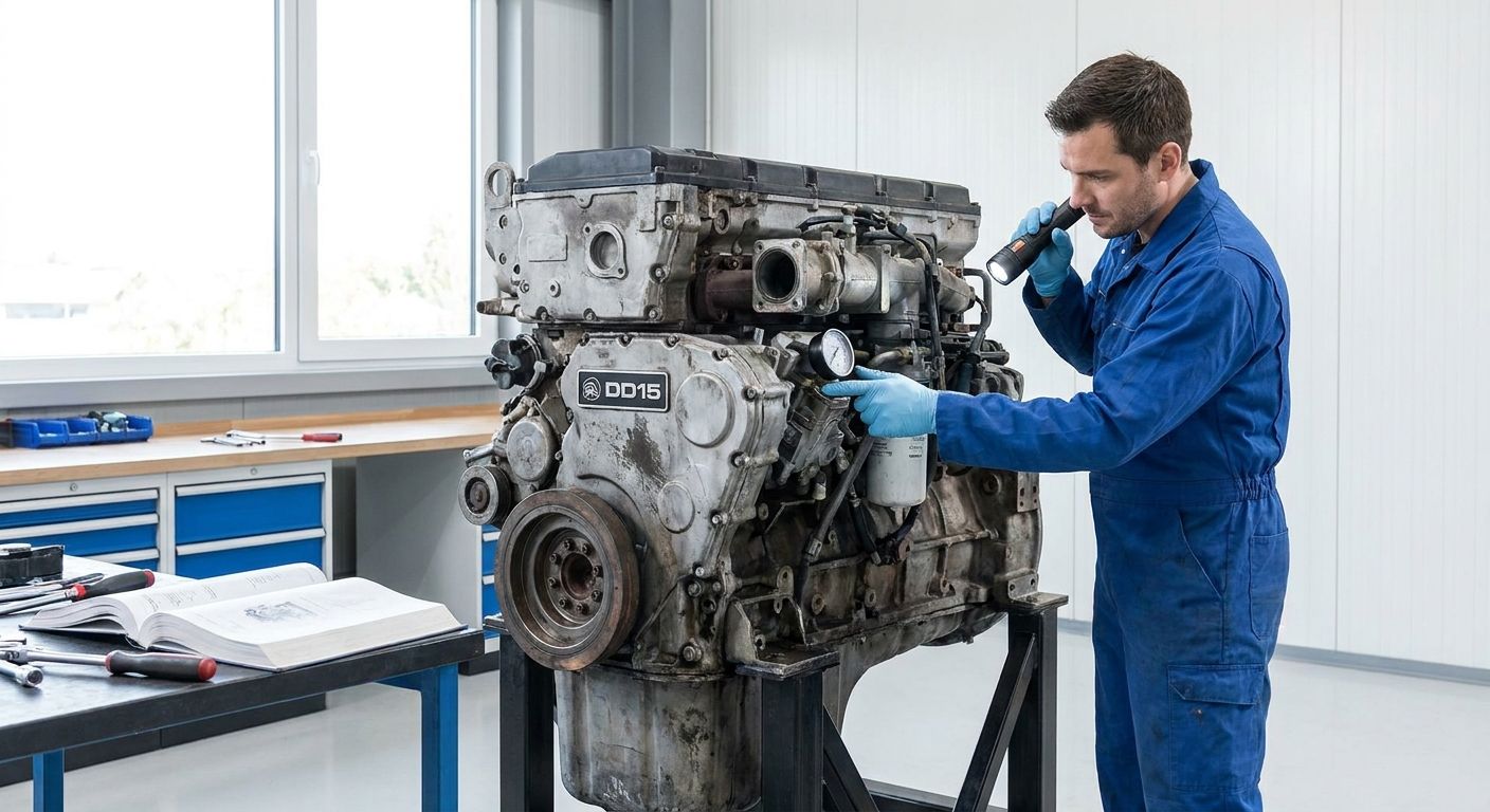 How to Inspect a Used Detroit DD15 Engine (2026) - Nationwide Diesel Engine Sales