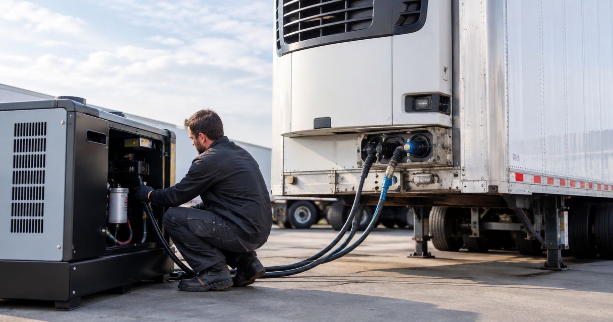 How to connect a diesel APU to a reefer unit for continuous power - Nationwide Diesel Engine Sales