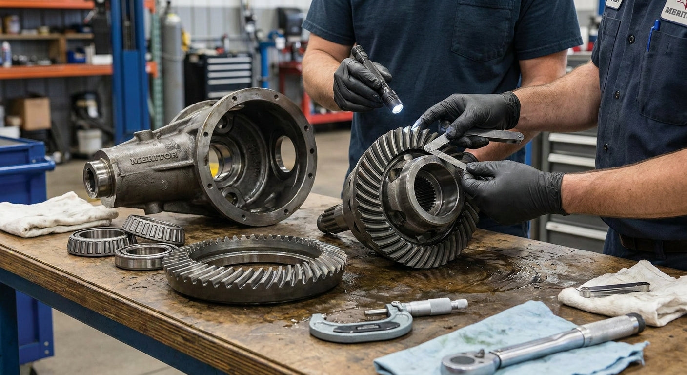 How to inspect a Meritor Rockwell differential for wear