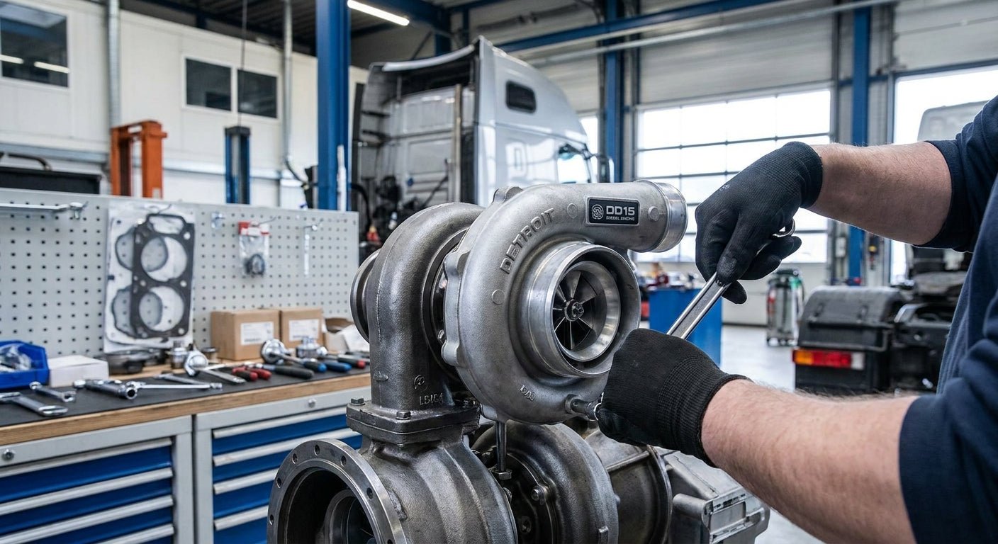 How to Replace a Detroit DD15 Turbocharger (2026 Guide) - Nationwide Diesel Engine Sales