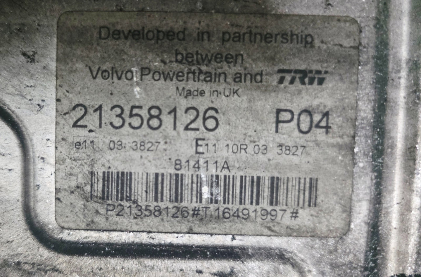 USED VOLVO D13  ECM ECU PART#21358126 DIESEL ENGINE COMPUTER MODULE