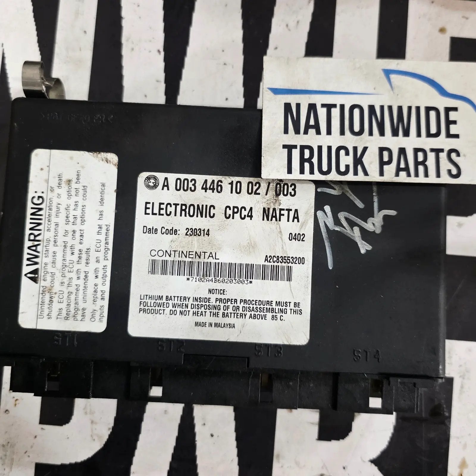 Cpc4 Computers Freightliner Cascadia CPC4 NAFTA A0034461002/003