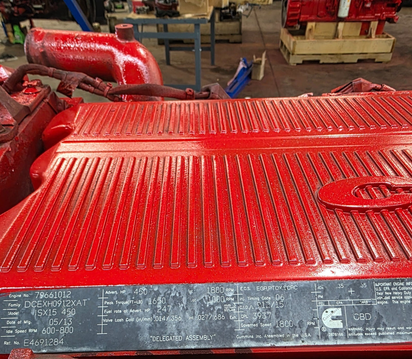 2013 Cummins ISX15 Diesel Engine, CPL 3937, EPA13 CM2350