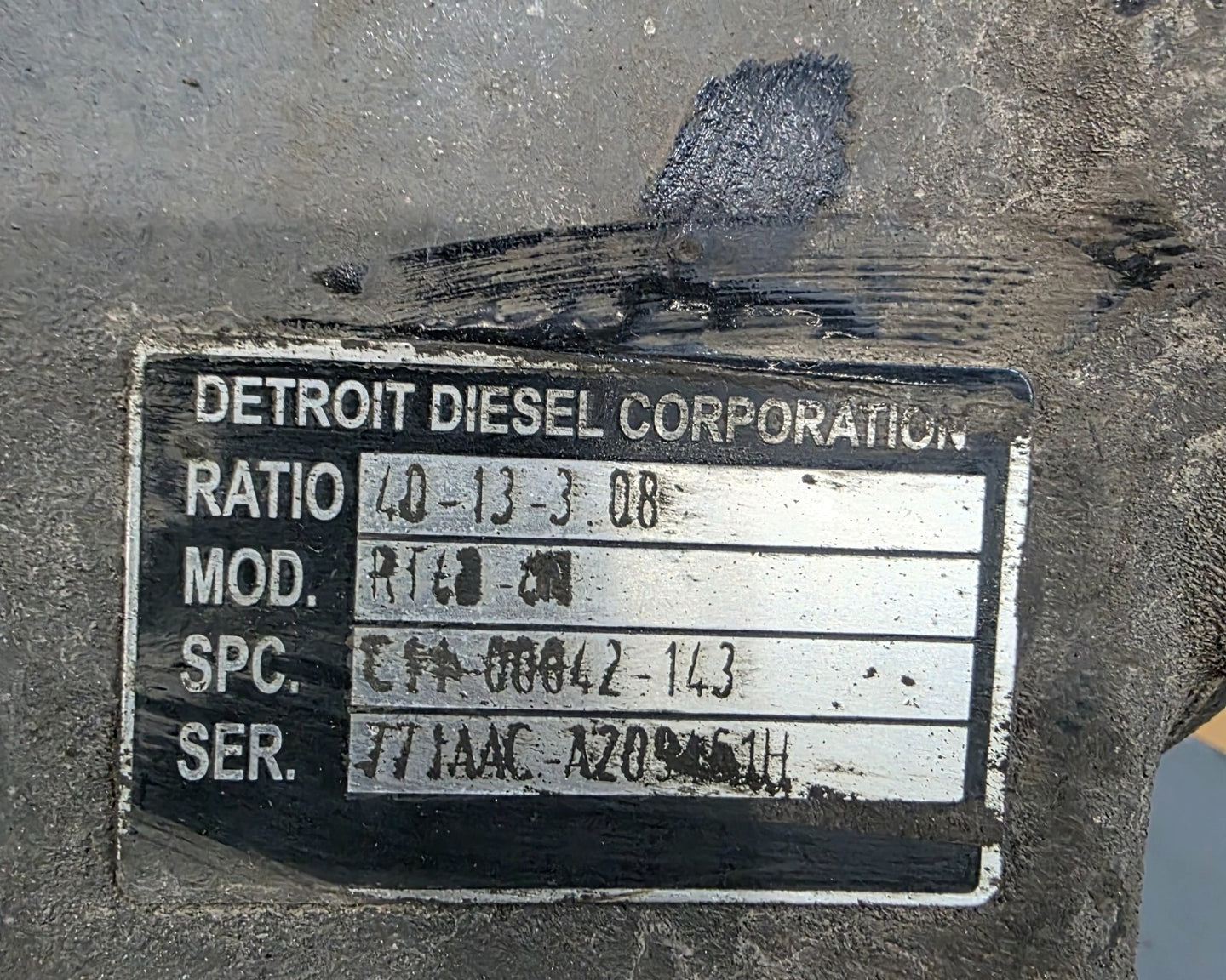 DETROIT ALLIANCE RT40-4N Differential Assembly (Front Rear) 3.08 Ratio