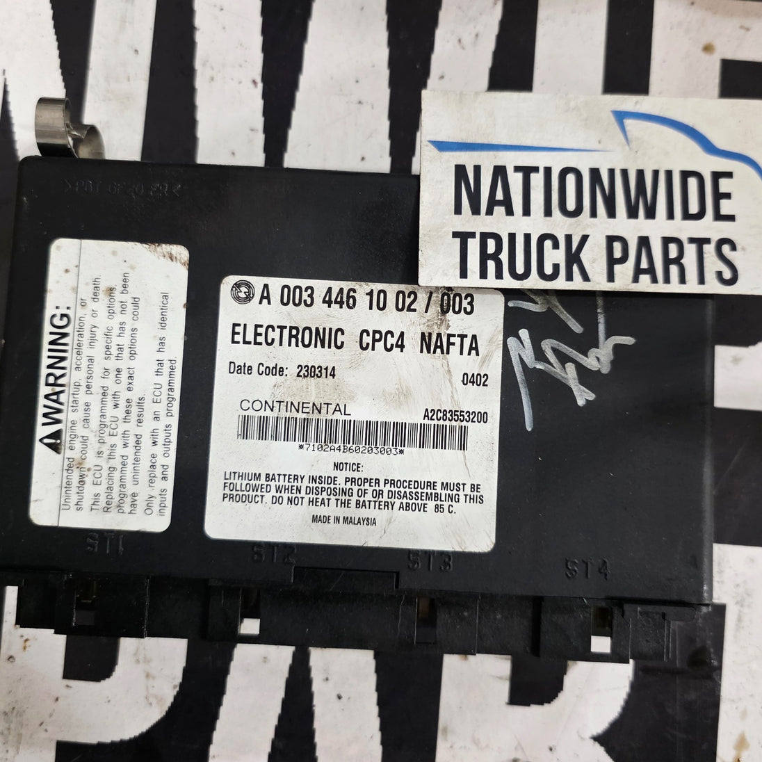 Freightliner Cascadia CPC4 NAFTA A0034461002/003
